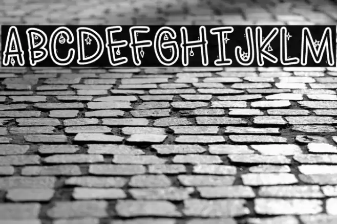 ChristmasTreeOrnaments-Reg Font examples