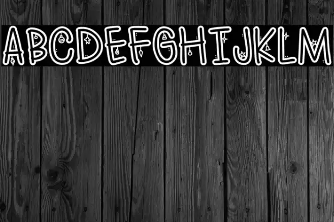 ChristmasTreeOrnaments-Reg Font examples