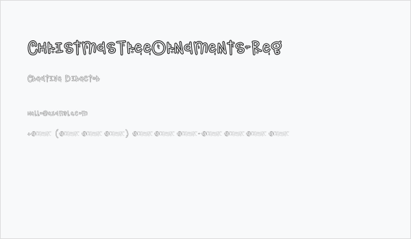 ChristmasTreeOrnaments-Reg Business Card