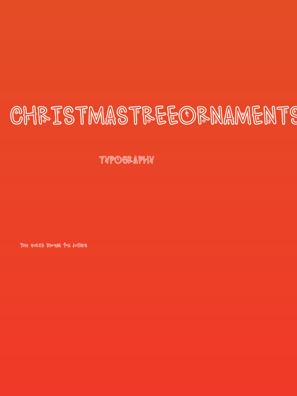 ChristmasTreeOrnaments-Reg Poster