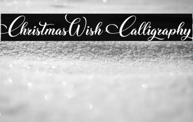 ChristmasWish-Calligraphy Font examples