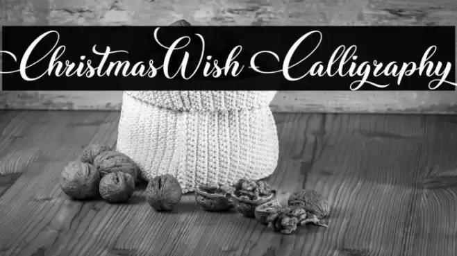 ChristmasWish-Calligraphy Font examples