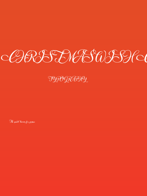 ChristmasWish-Calligraphy Poster