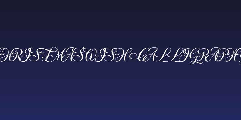 ChristmasWish-Calligraphy Social Header