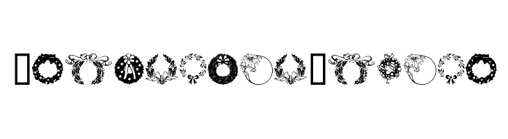 ChristmasWreath Font