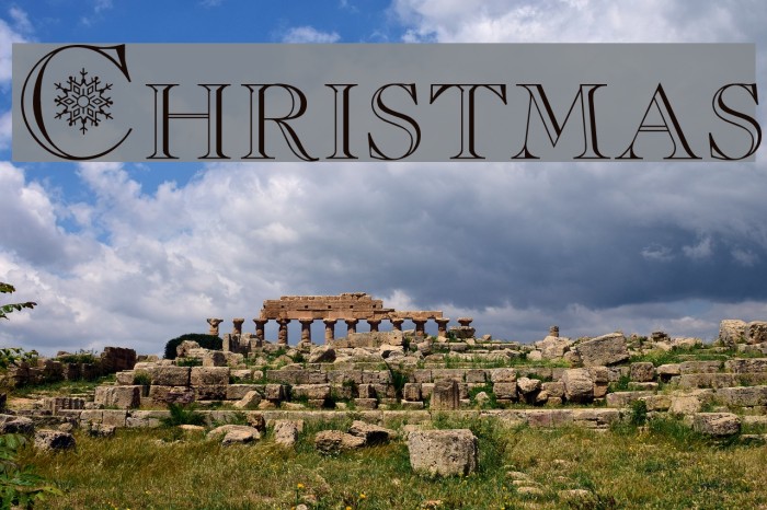 Christmas Font examples