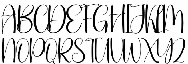 Christmasday फ़ॉन्ट अपरकेस