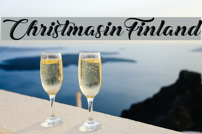 ChristmasinFinland Font examples