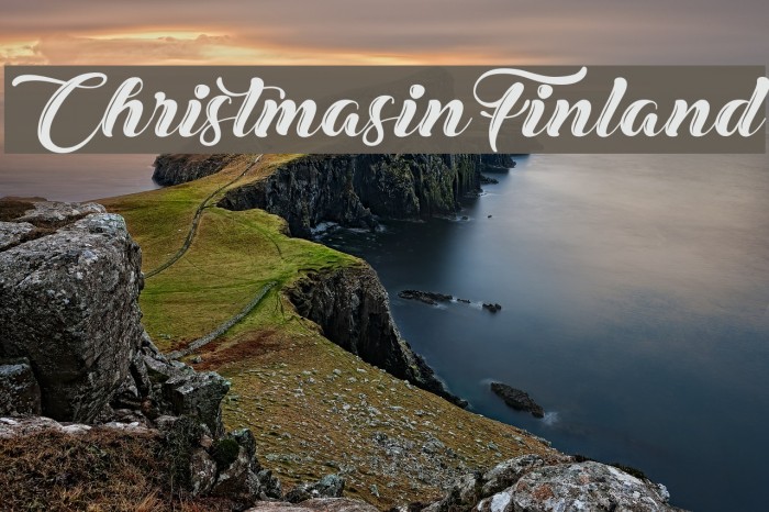 ChristmasinFinland Font examples