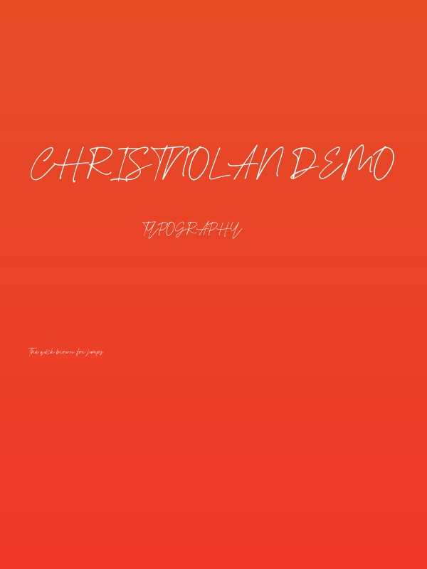Christnolan Demo Poster