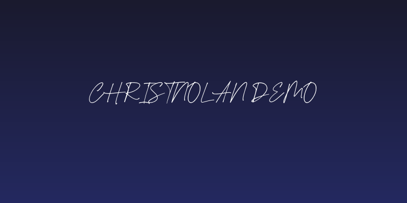 Christnolan Demo Social Header