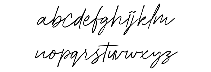 Christnolan Demo Font LOWERCASE