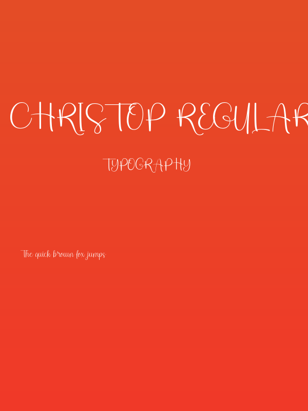 Christop Regular Poster