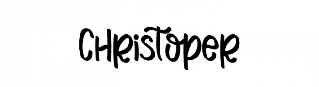 Christoper  font caratteri gratis