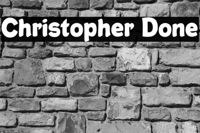 Christopher Done Font examples