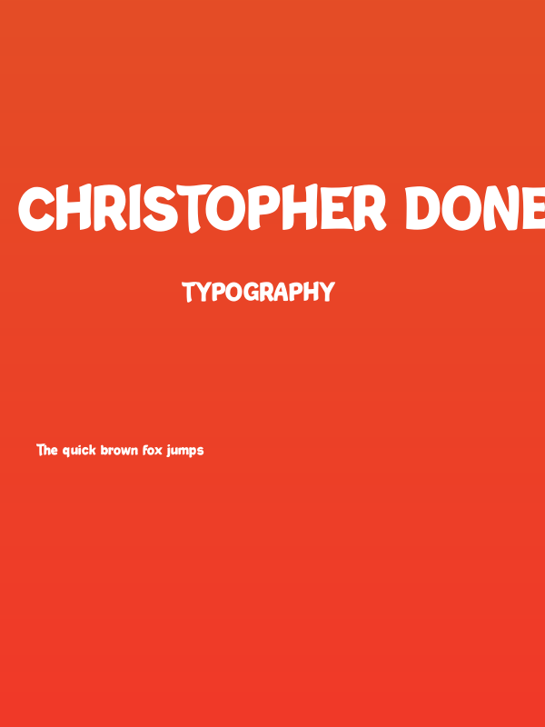 Christopher Done Poster