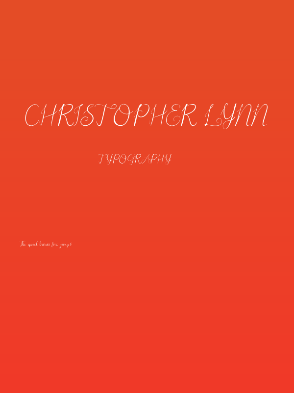Christopher Lynn Poster