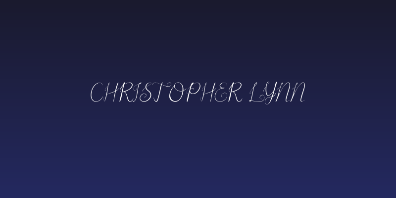 Christopher Lynn Social Header