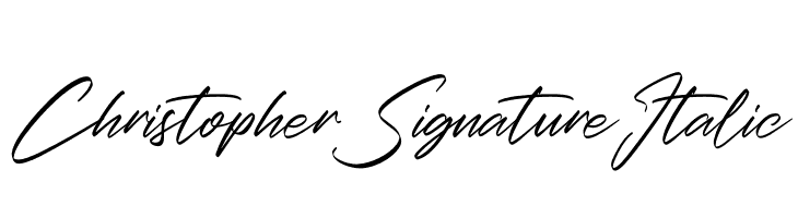 Christopher Signature Italic 