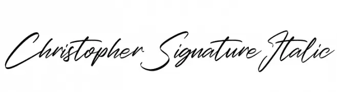 Christopher Signature Italic  Free Fonts Download