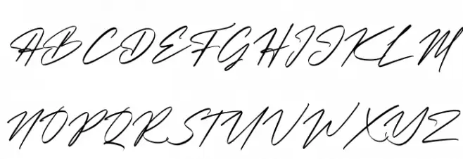 Christopher Signature Italic 字体 大写