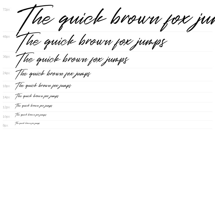 Christopher Signature Italic Waterfall