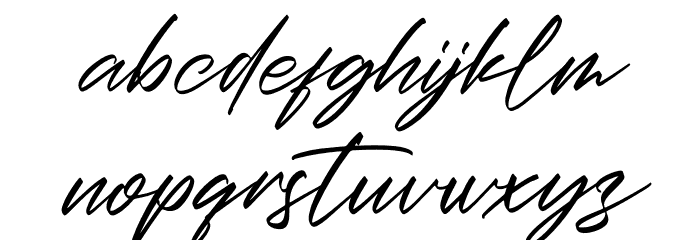 Christopher Signature Italic Font LOWERCASE