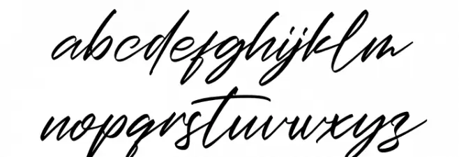 Christopher Signature Italic फ़ॉन्ट लोअरकेस