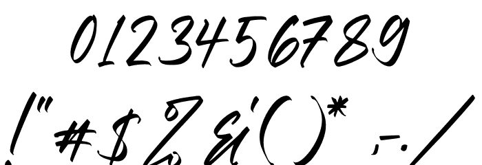 Christopher Signature Font OTHER CHARS