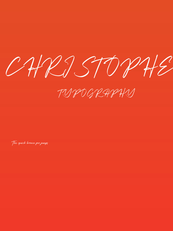 Christopher Signature Poster