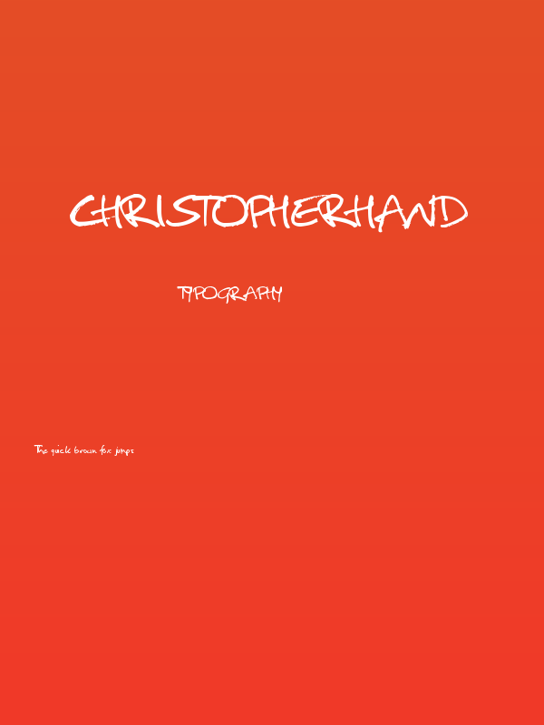 Christopherhand Poster