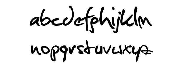 Christopherhand Font LOWERCASE