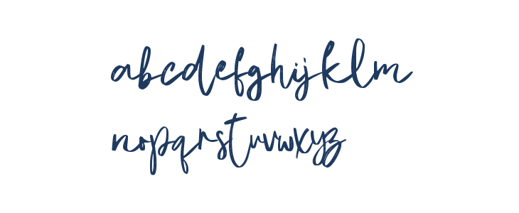 Christopher's handwriting Lowercase