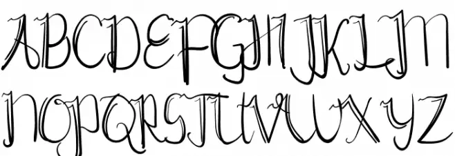Chrisyard Script Schriftart Groß
