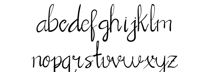 Chrisyard Script Font LOWERCASE