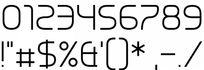 Chrobot Font OTHER CHARS