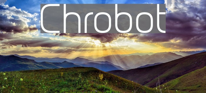 Chrobot Font examples