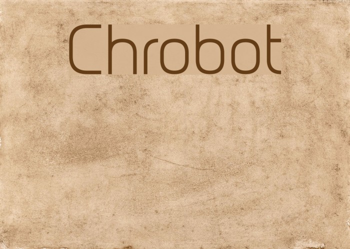 Chrobot Font examples