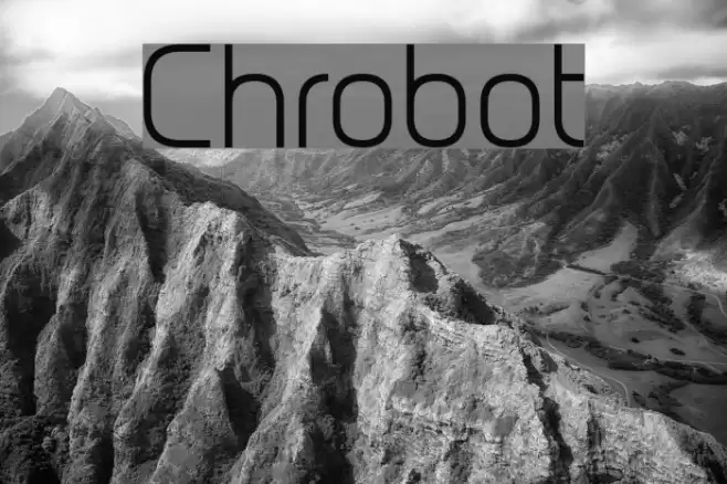 Chrobot Font examples