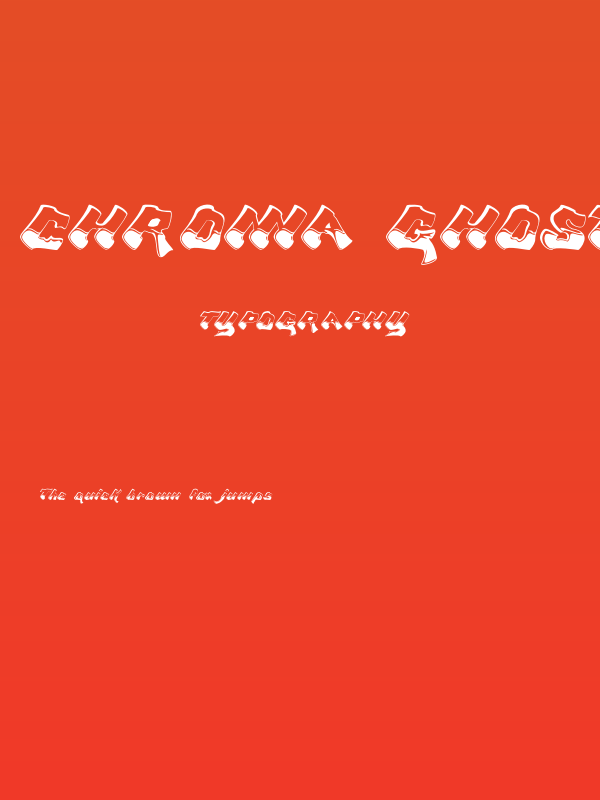 Chroma Ghost Regular Poster