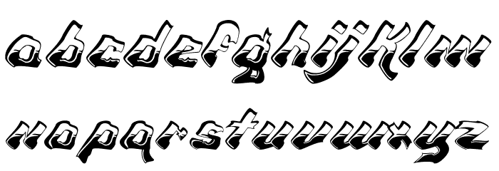 Chroma Ghost Regular Font LOWERCASE