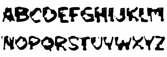 Chromatic Schriftart Groß