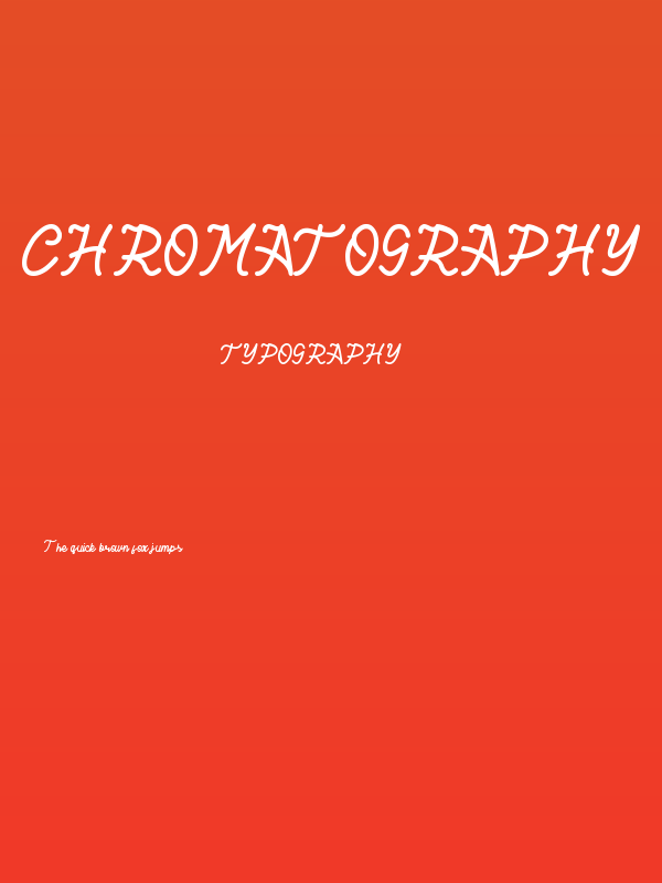 Chromatography Poster