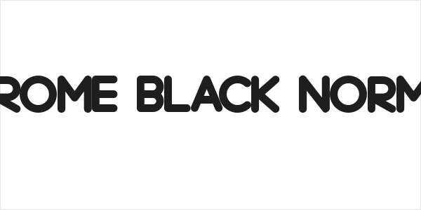 Chrome Black Normal Logo