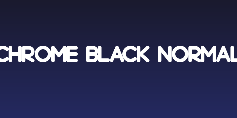 Chrome Black Normal Social Header