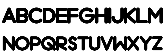 Chrome Black Normal Font LOWERCASE