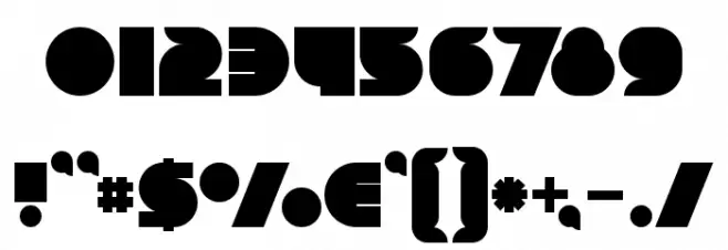 Chrome Bold Font OTHER CHARS