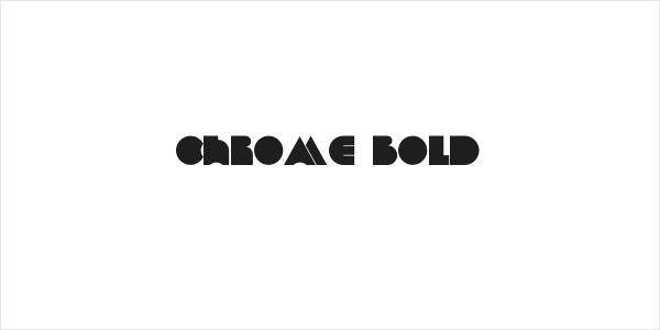 Chrome Bold Logo