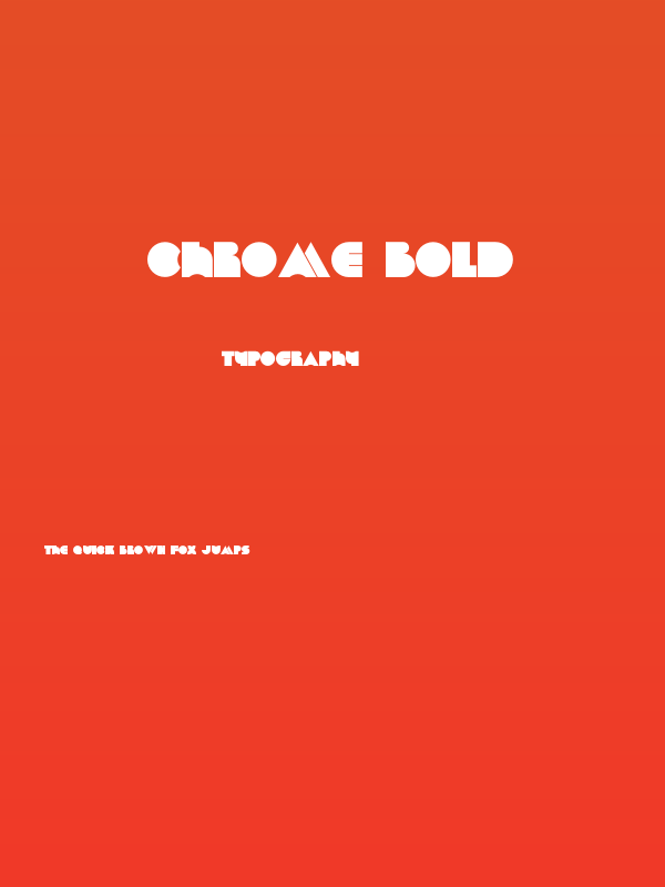 Chrome Bold Poster