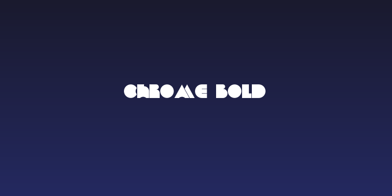 Chrome Bold Social Header